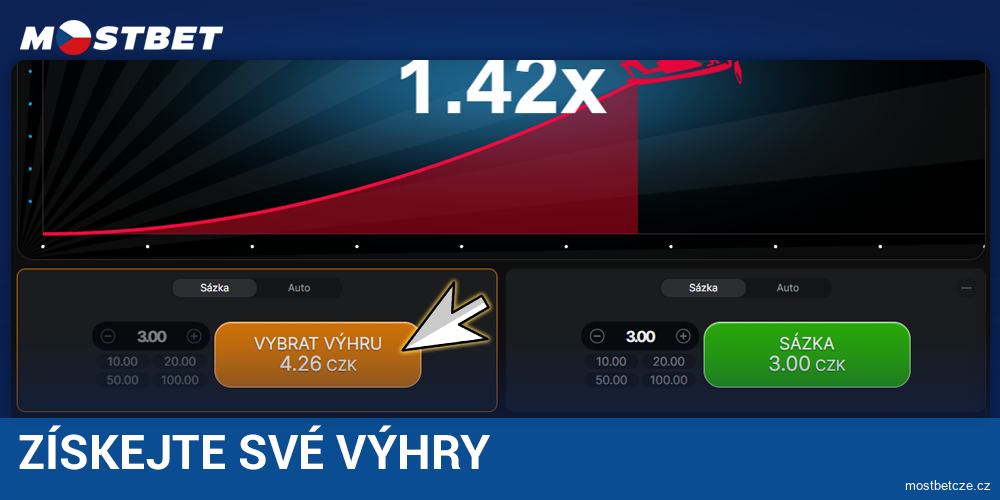 Získejte svou výhru ve hře Aviator Mostbet CZ