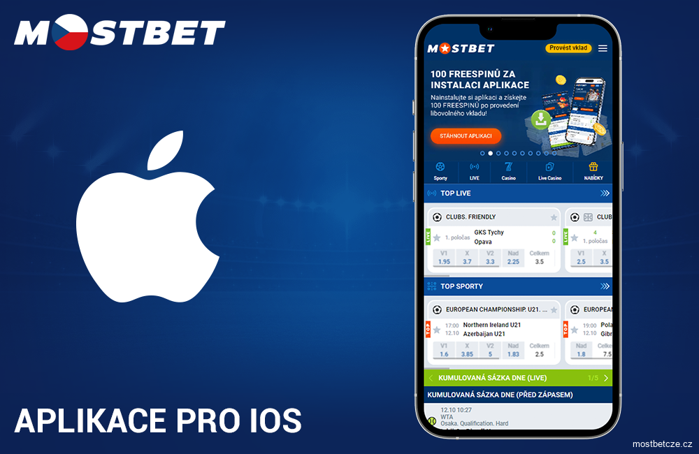 Aplikace Mostbet CZ na iOS